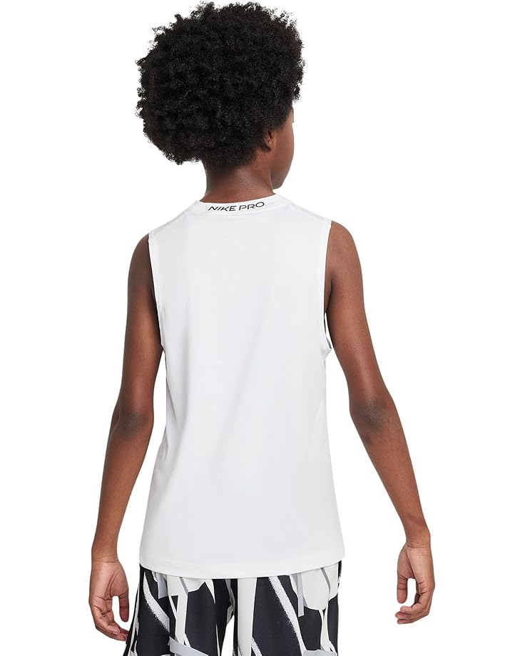 картинка Топ Nike Kids Pro Sleeveless Top, белый/черный от магазина Одежда+