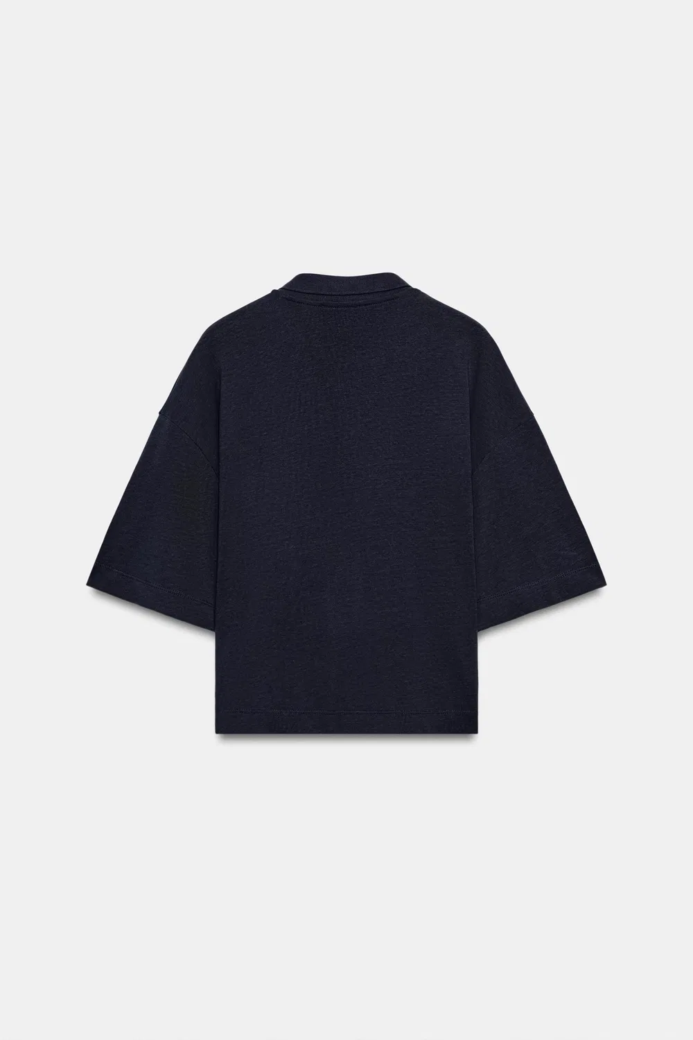 картинка Рубашка-поло с коротким рукавом ZARA, Navy blue от магазина Одежда+