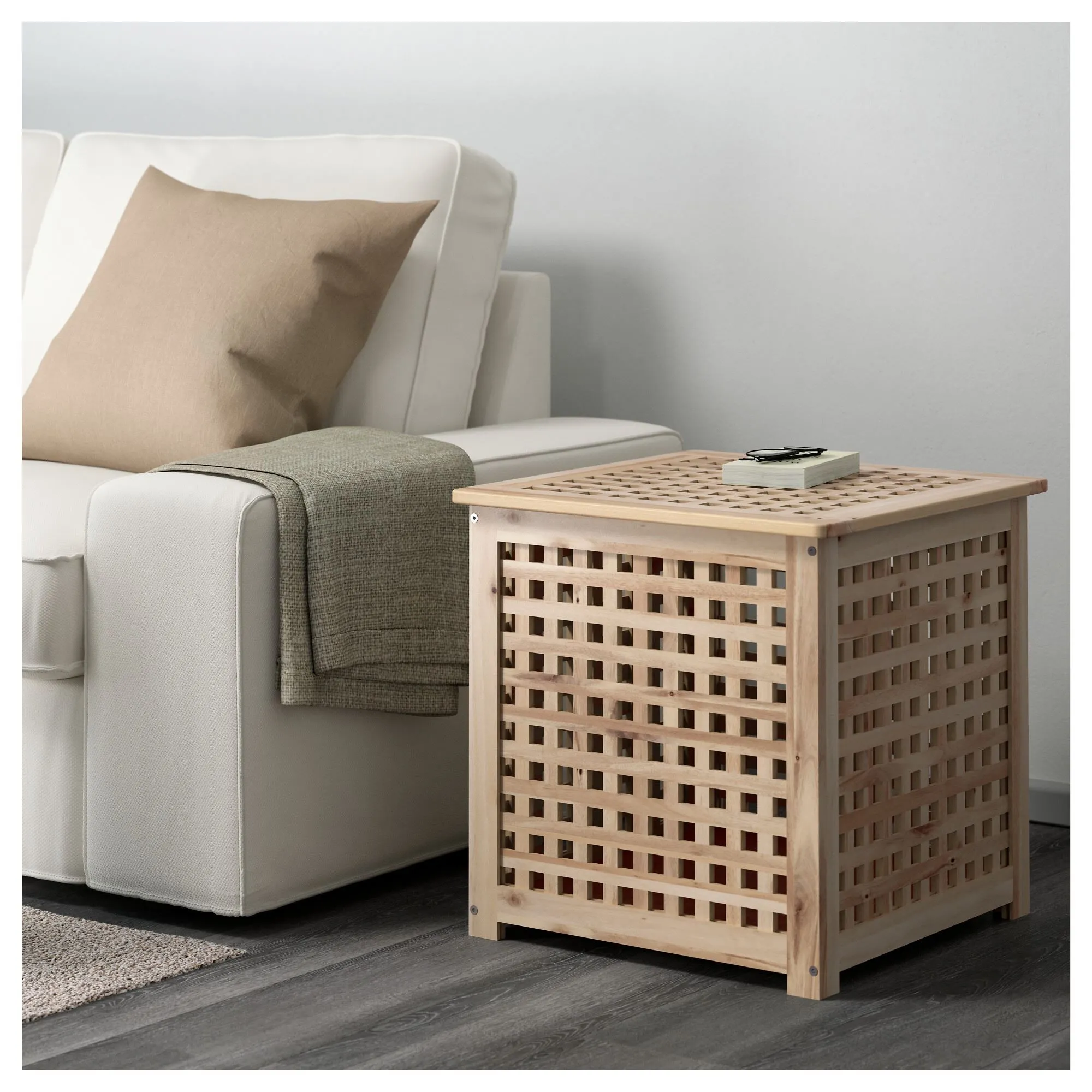 картинка Приставной столик, акация, 50x50 см, HOL IKEA от магазина Одежда+