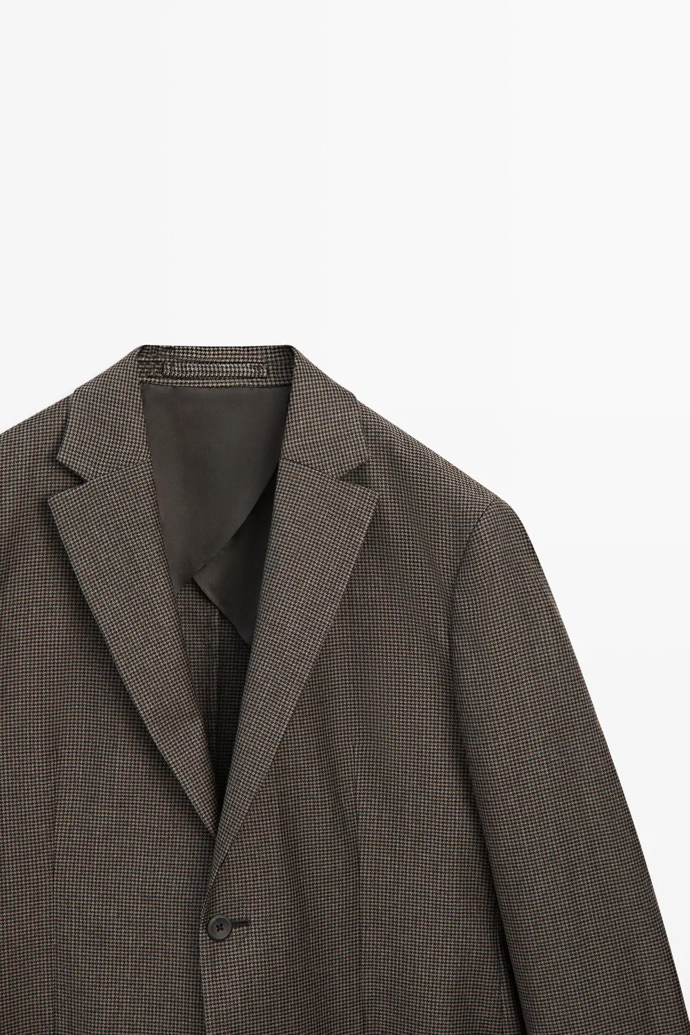 картинка Блейзер Massimo Dutti, с декоративными карманами, коричневый от магазина Одежда+