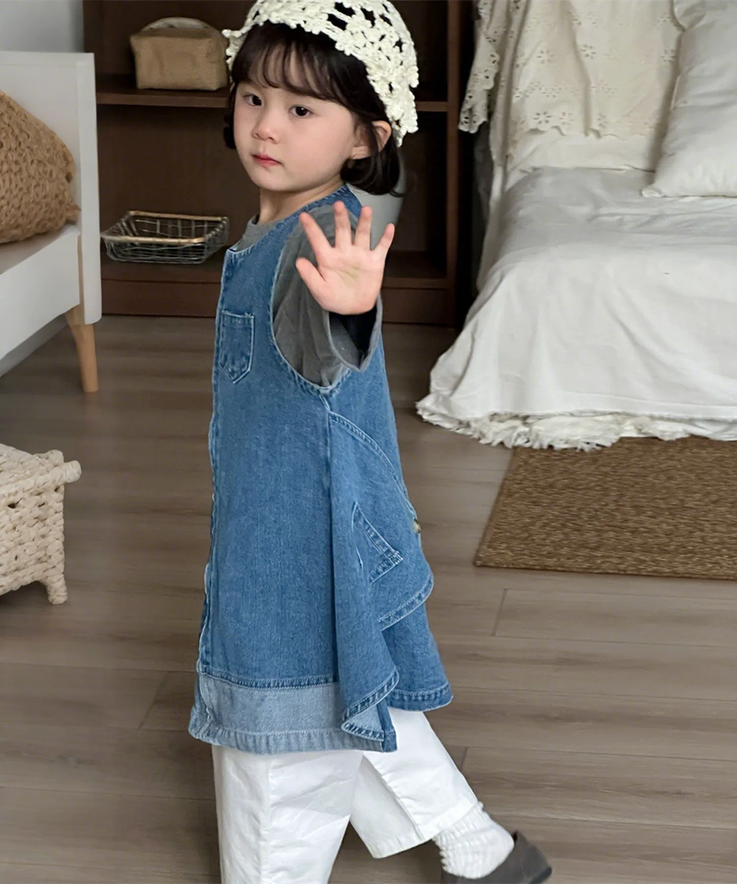 картинка Детское джинсовое платье на молнии Aimoha Kids, Navy от магазина Одежда+