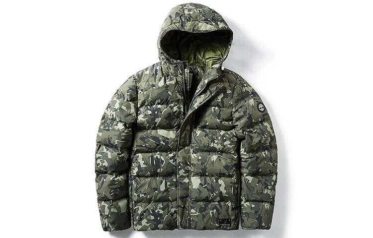 картинка Пуховик Timberland, камуфляж зеленый от магазина Одежда+