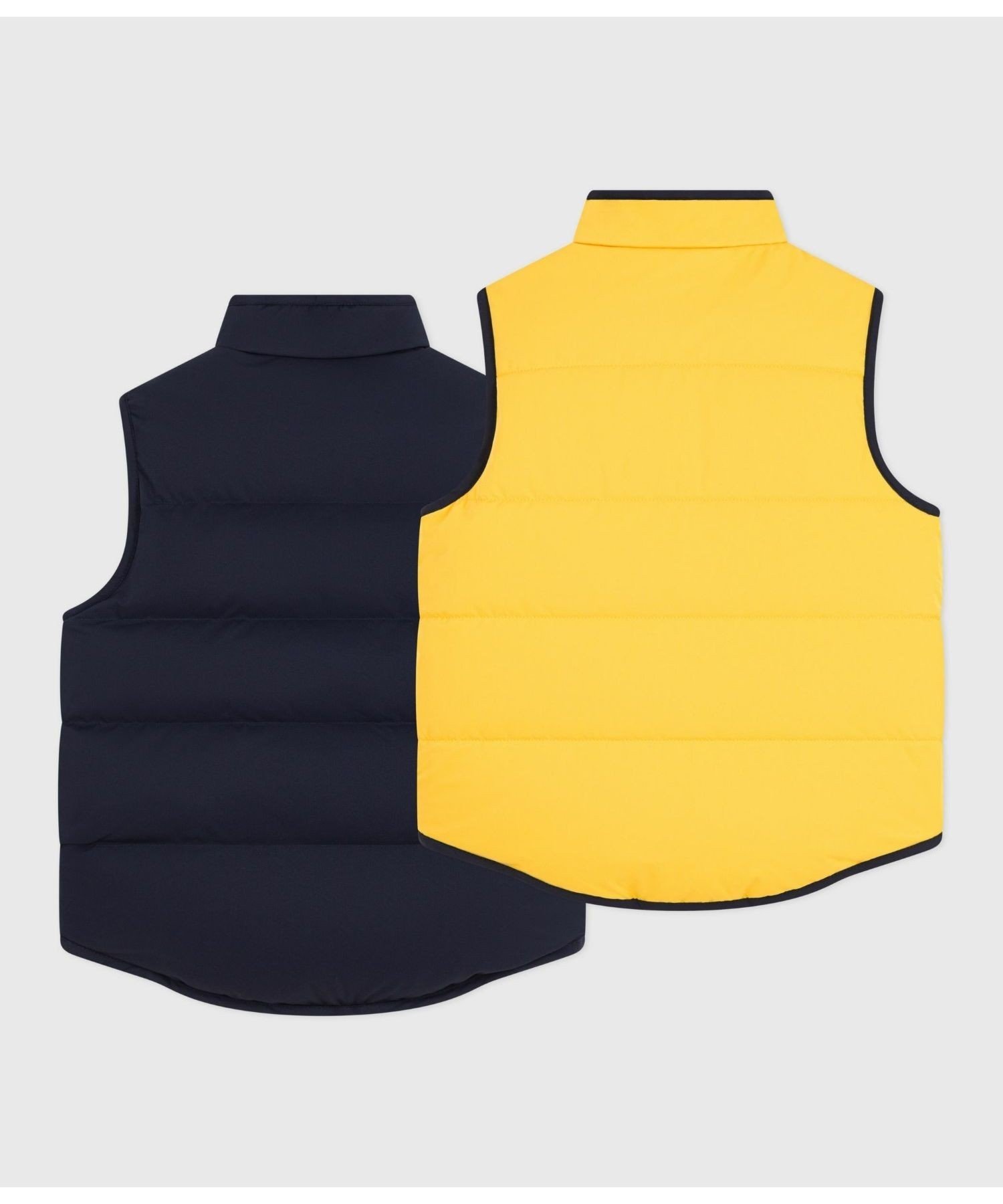 картинка Двусторонний жилет Petit Bateau, Navy/Light Yellow от магазина Одежда+