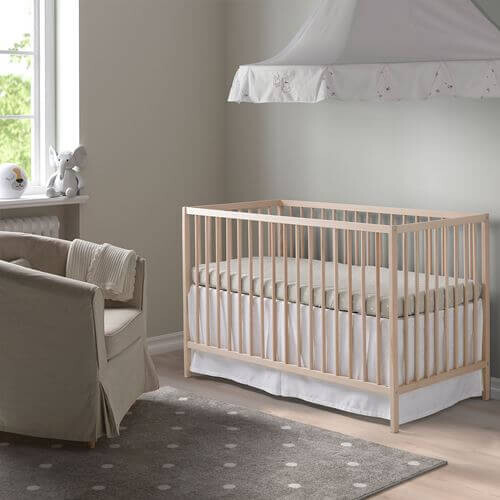 картинка Кроватка детская Ikea Singlar, 60x120 см, бук от магазина Одежда+