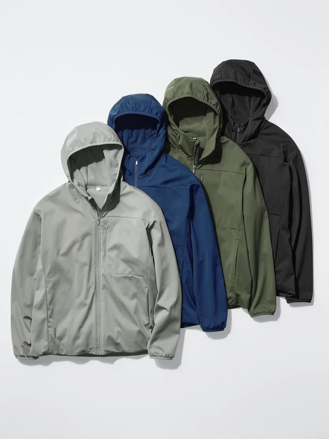 картинка Парка Uniqlo, ветрозащитная, серая от магазина Одежда+