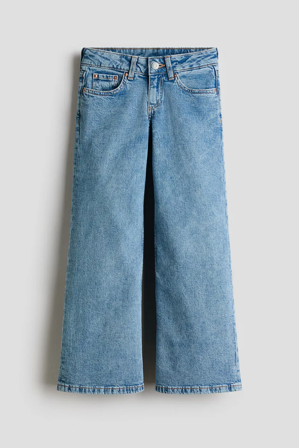 картинка Широкие джинсы с низкой посадкой H&M, Denimblau от магазина Одежда+