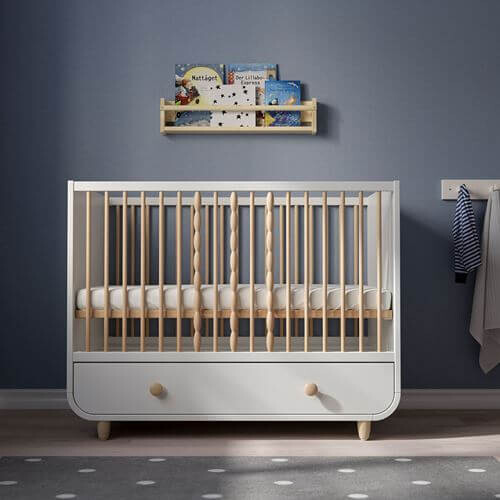 картинка Кроватка детская Ikea Myllra, 60x120 см, белый от магазина Одежда+