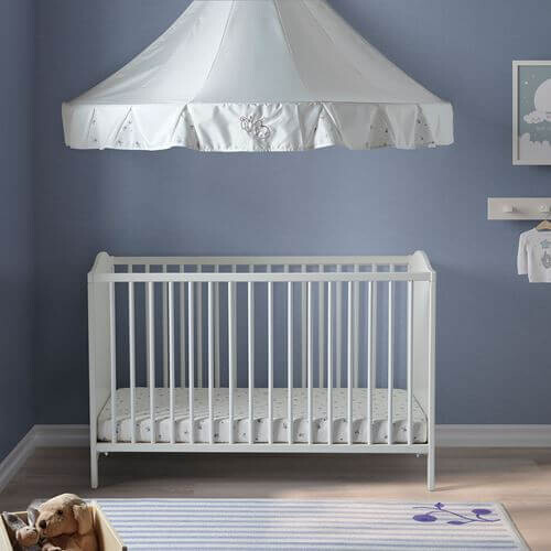 картинка Кроватка детская Ikea Smagora, 60x120 см, белый от магазина Одежда+