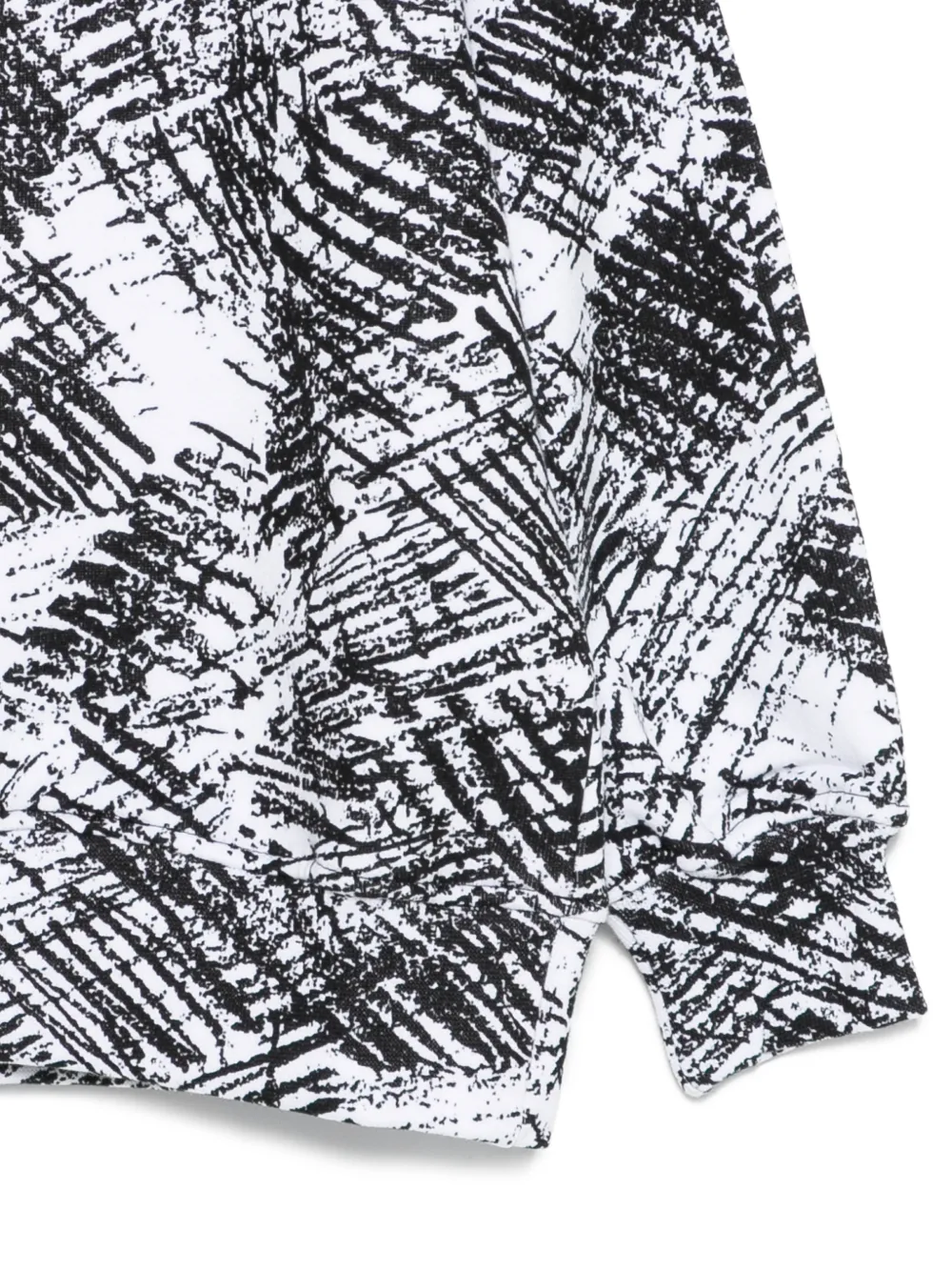 картинка Топ с длинными рукавами и узором Msgm Kids, белый от магазина Одежда+