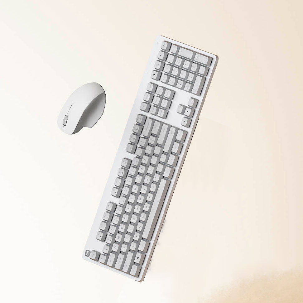картинка Комплект беспроводной периферии Xiaomi Comfort Edition, белый/серый от магазина Одежда+