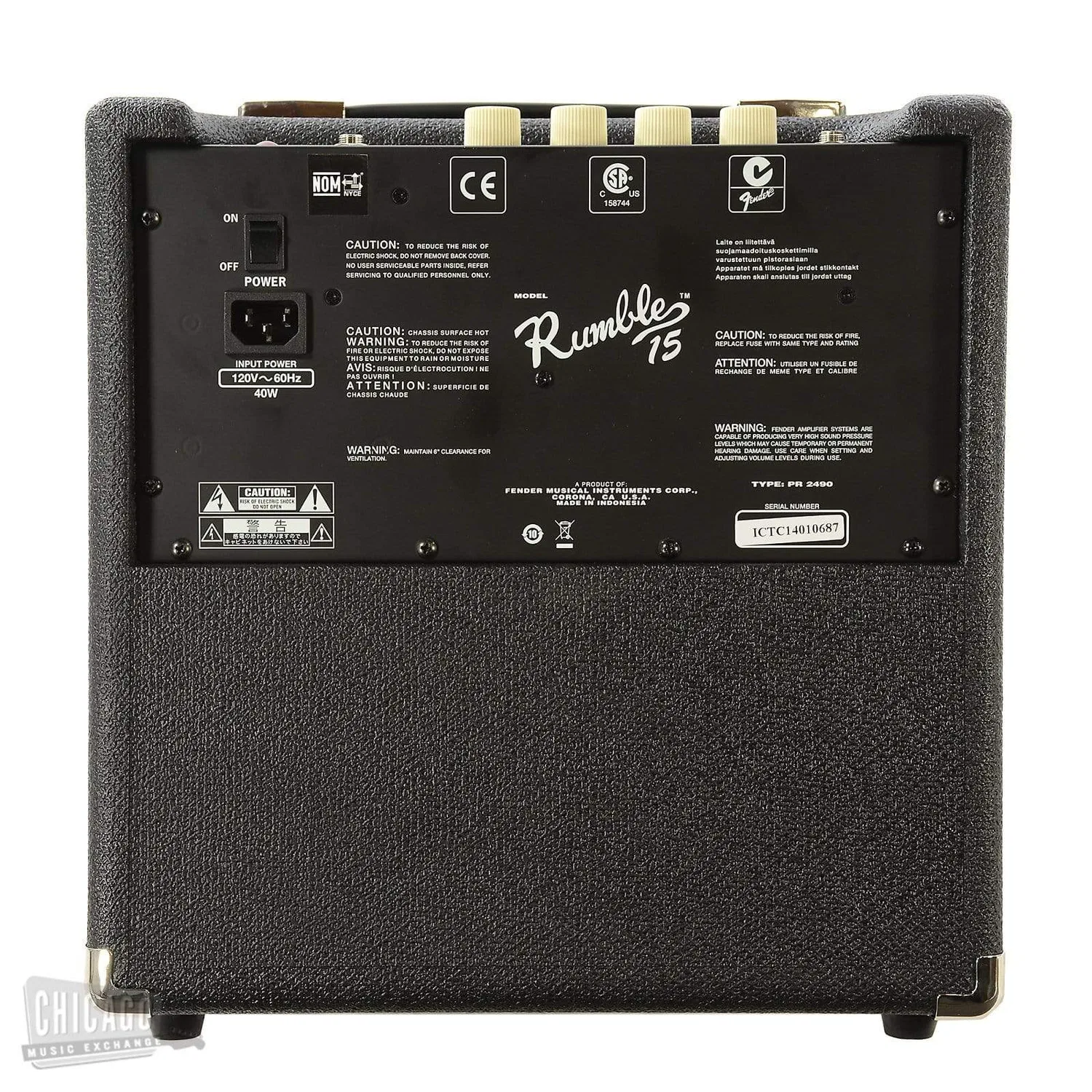 картинка Басовый комбоусилитель Rumble 15 v3 1x8 Fender от магазина Одежда+