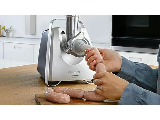 картинка Мясорубка Bosch MFW68660 2200W, серебристый/черный от магазина Одежда+