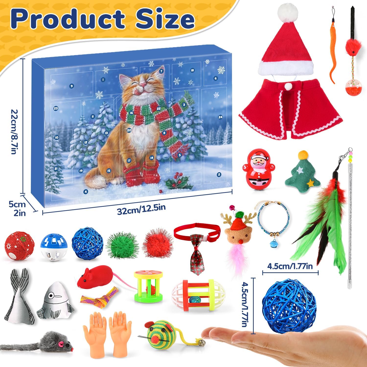 картинка Адвент-календарь 2025 Christmas Cats Toys от магазина Одежда+