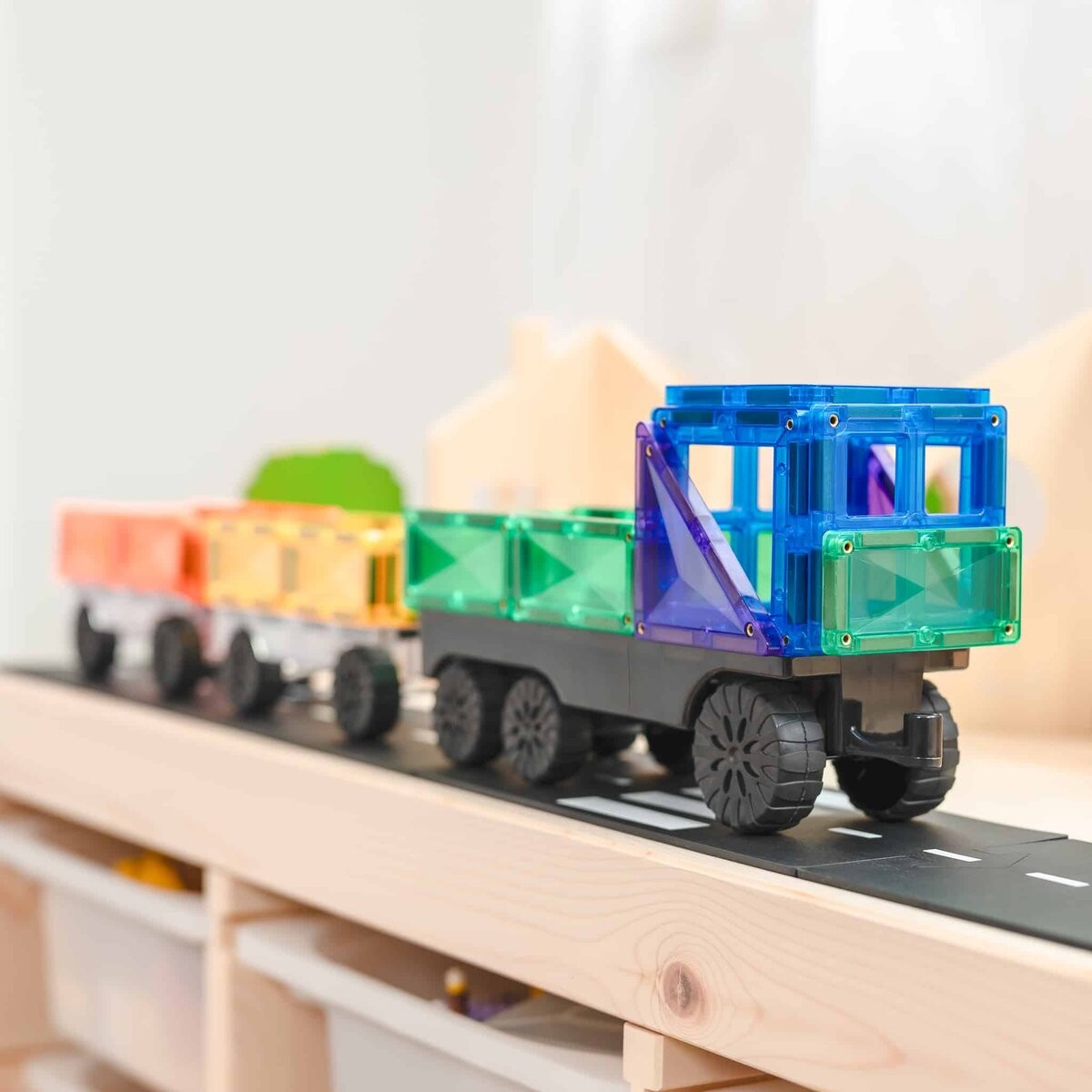 картинка Магнитные блоки Rainbow Transport Pack 50 элементов Connetix от магазина Одежда+