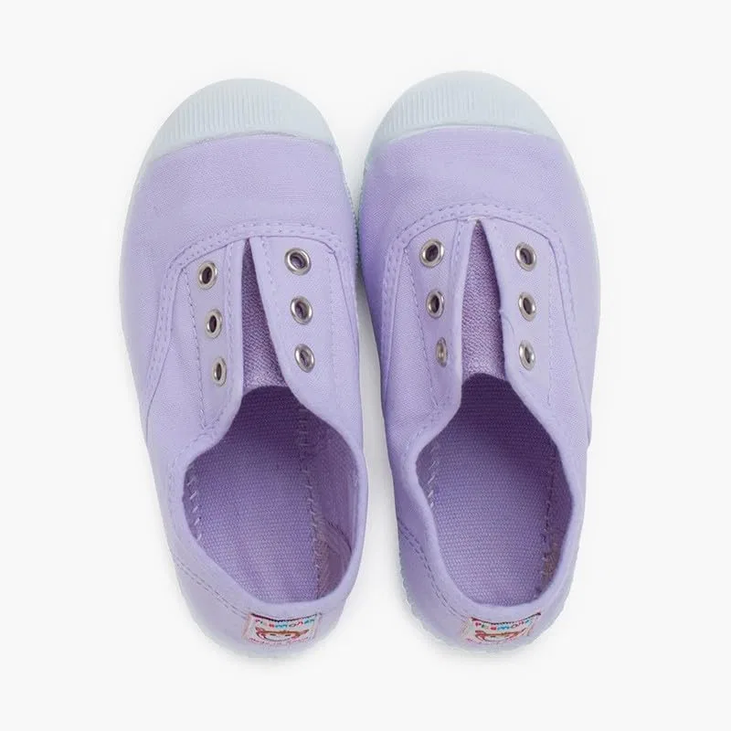 картинка Детские кеды без шнурков Pisamonas Canvas Rubber Toe Shoes, Purple от магазина Одежда+