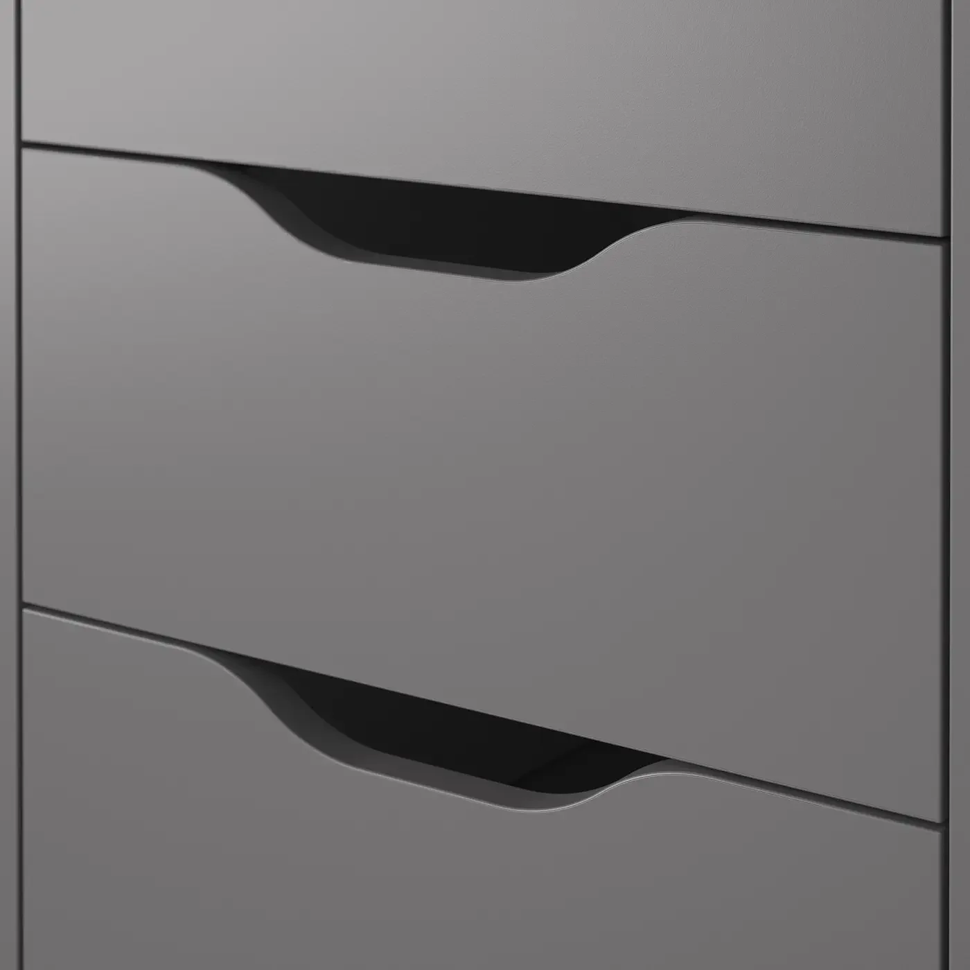 картинка Комод IKEA Alex, 36x58х70 см, темно-серый от магазина Одежда+
