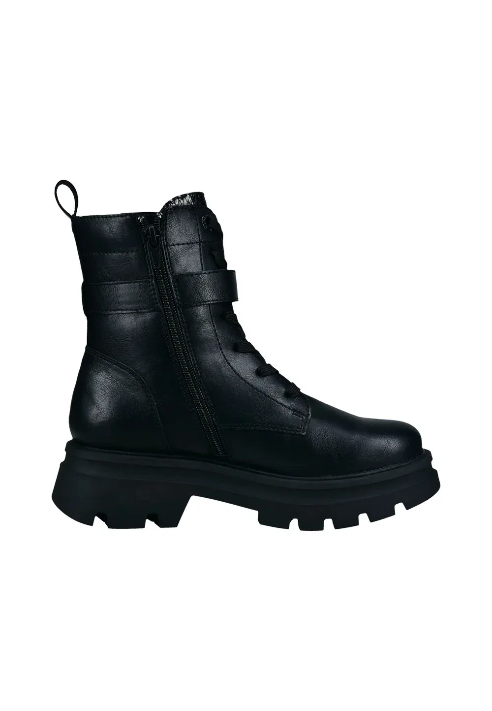 картинка Schnürstiefel - ковбойские/байкерские ботильоны Bugatti, Schwarz от магазина Одежда+