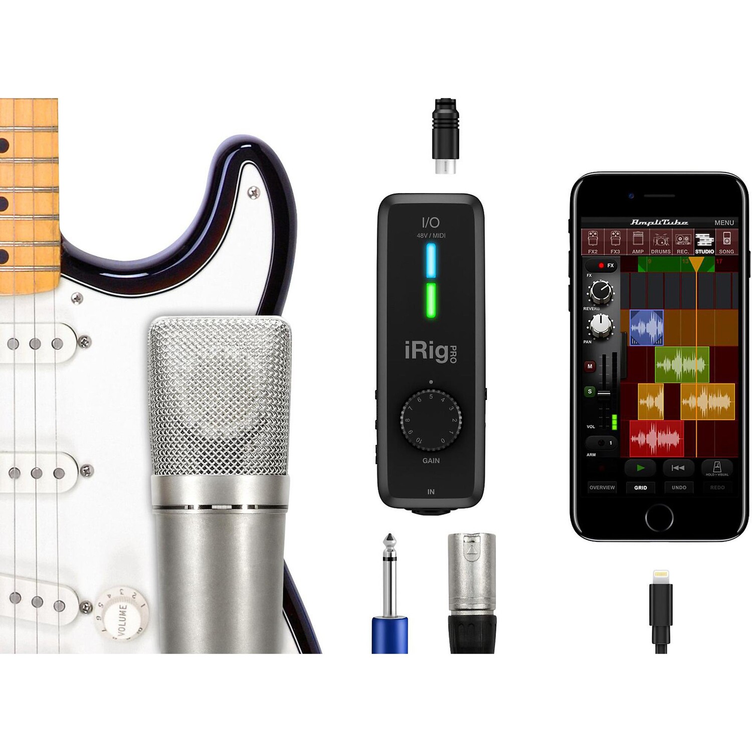 картинка IK Multimedia iRig Pro Интерфейс ввода/вывода аудио/MIDI от магазина Одежда+