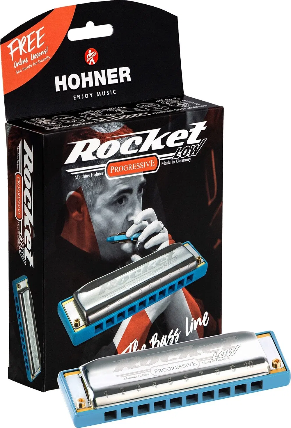 картинка Hohner Rocket Низкая губная гармошка от магазина Одежда+