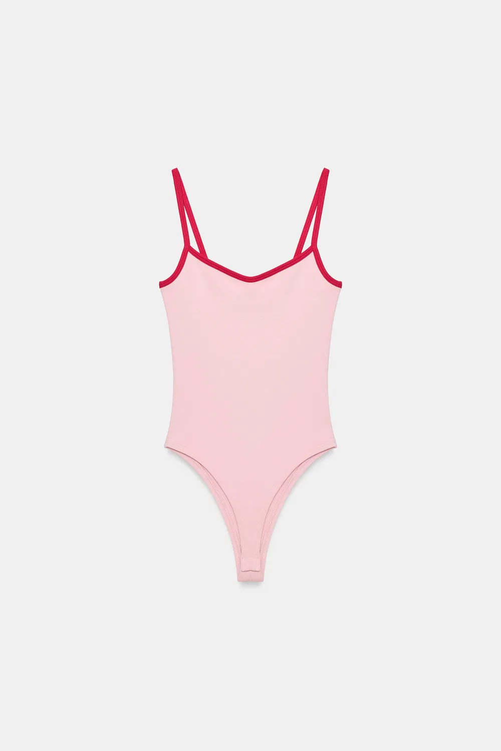 картинка Боди с контрастной окантовкой ZARA, Pink от магазина Одежда+