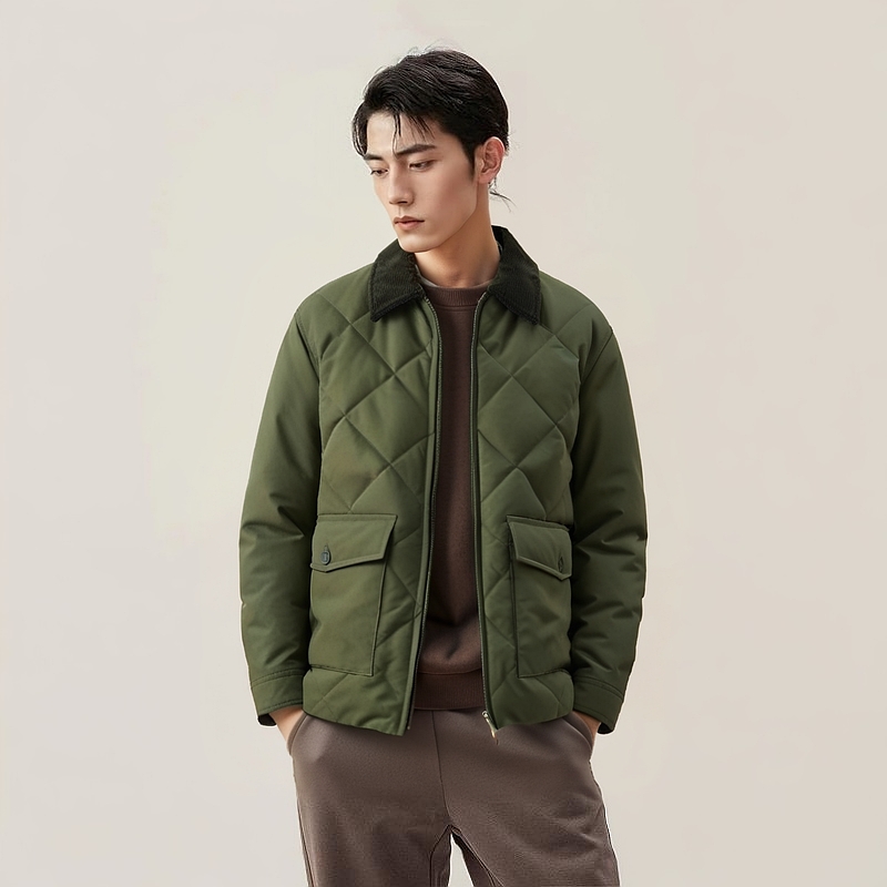 картинка Куртка Uniqlo Jw Anderson Padded Quilted, 57 темно-оливковый от магазина Одежда+