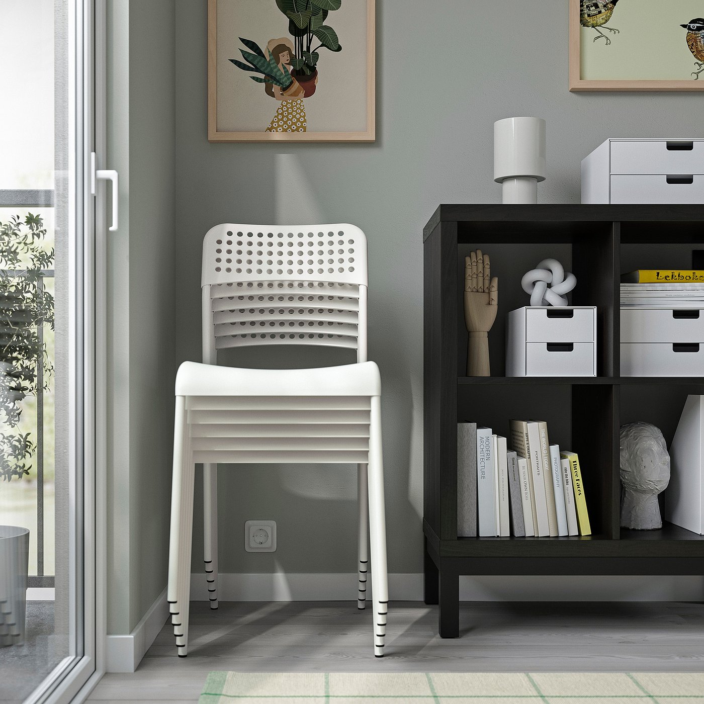 картинка Стул Ikea Sandsberg, белый от магазина Одежда+