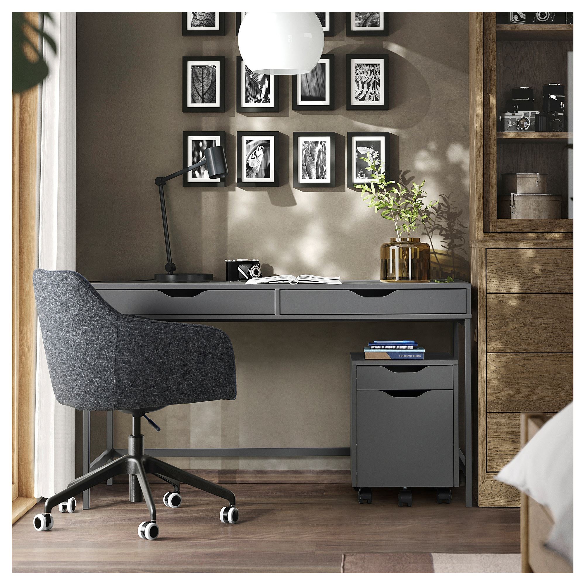 картинка Письменный стол IKEA ALEX, 132x58 см, серый от магазина Одежда+