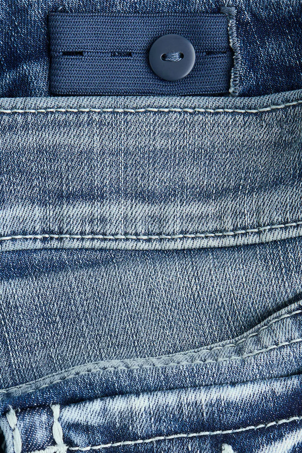 картинка Узкие джинсы-клеш с низкой посадкой H&M, Denimblau от магазина Одежда+