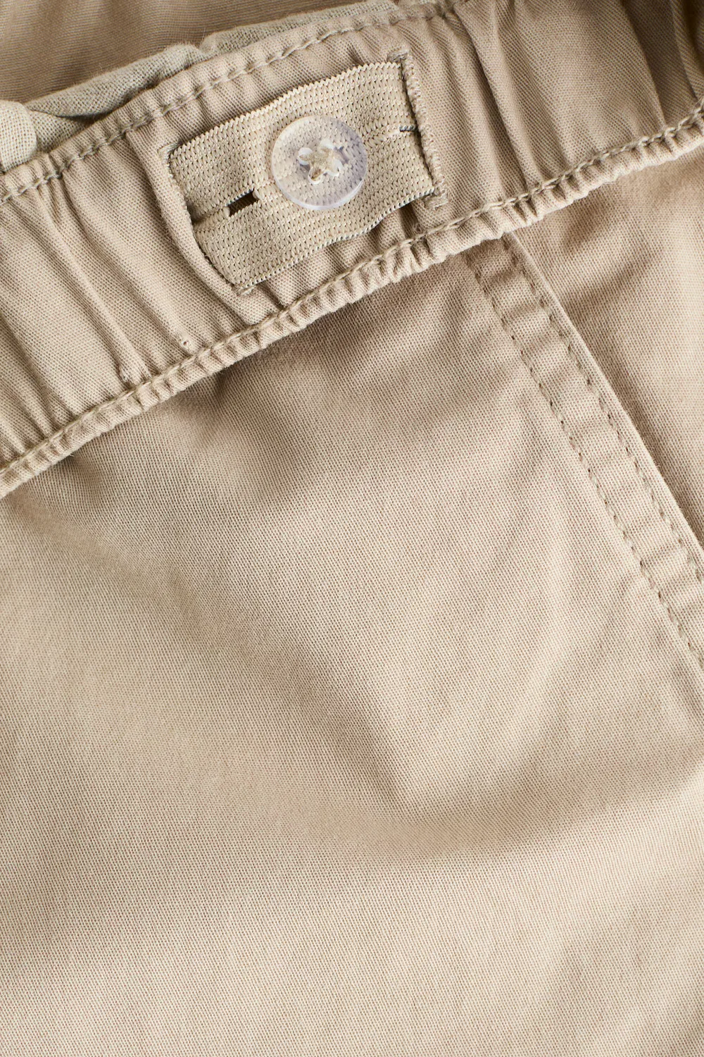 картинка Брюки-Джоггеры карго из хлопчатобумажной саржи H&M, Beige от магазина Одежда+