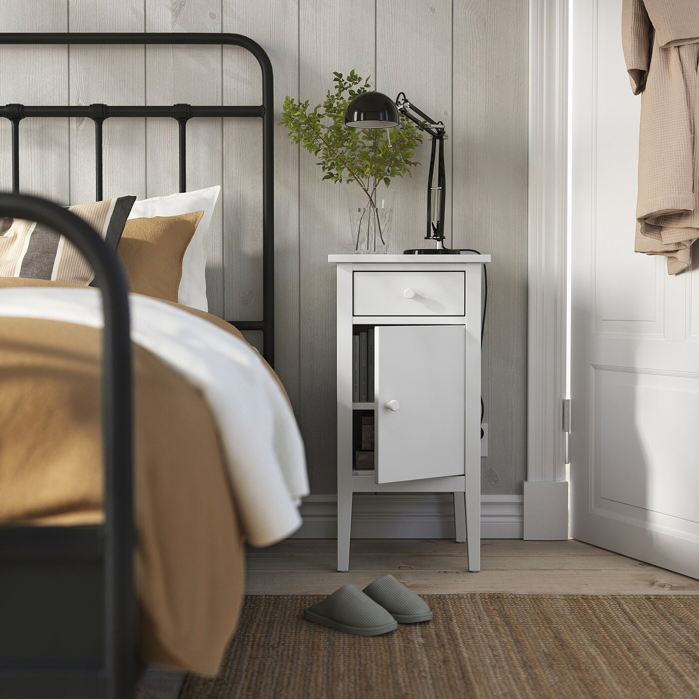 картинка Прикроватная тумба IKEA GULLABERG, 38x40x75 см, белый от магазина Одежда+