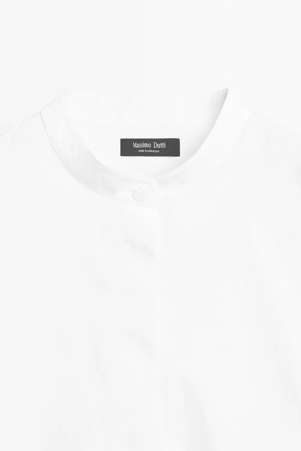 картинка Рубашка Massimo Dutti Poplin With Stand Collar, белый от магазина Одежда+