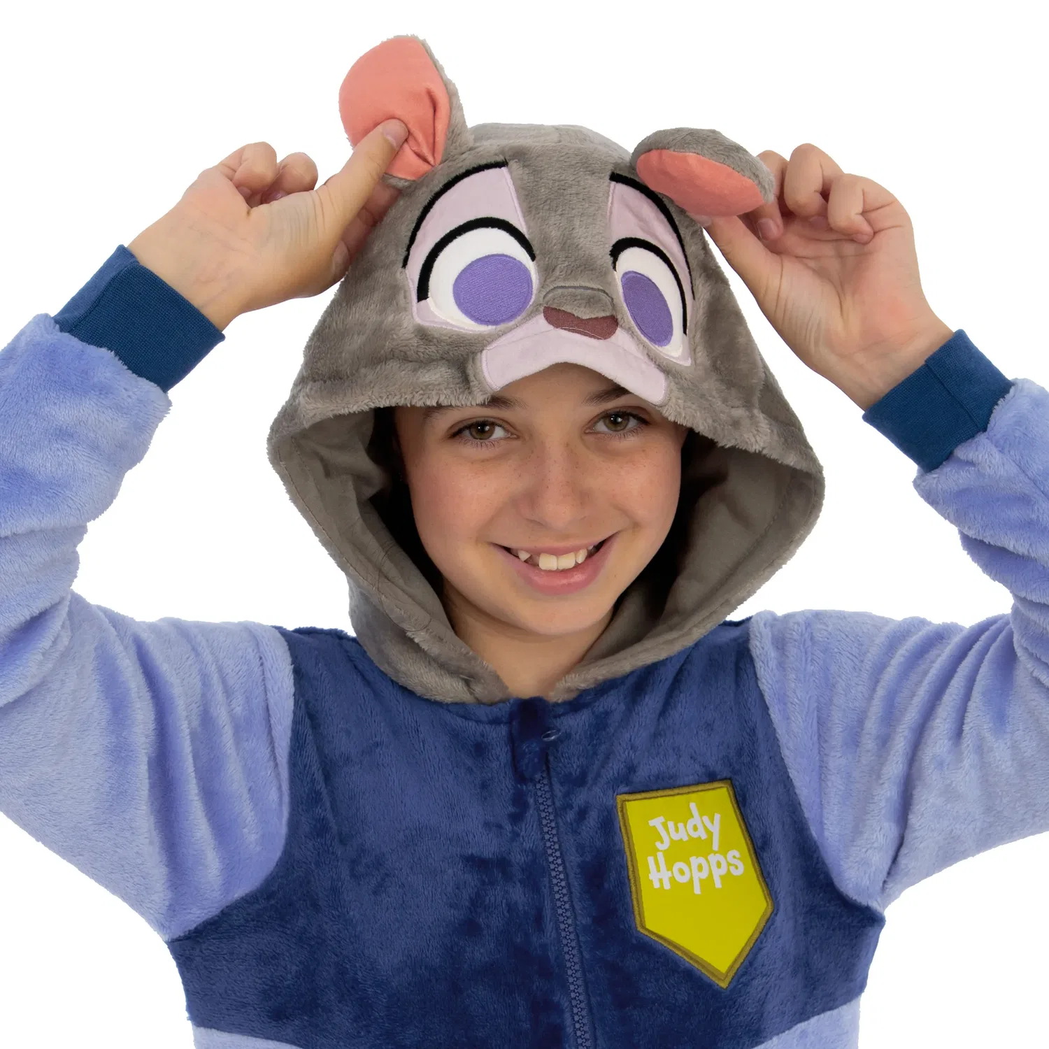картинка Детская пижама-комбинезон с ушками Judy Hopps Disney, синий от магазина Одежда+