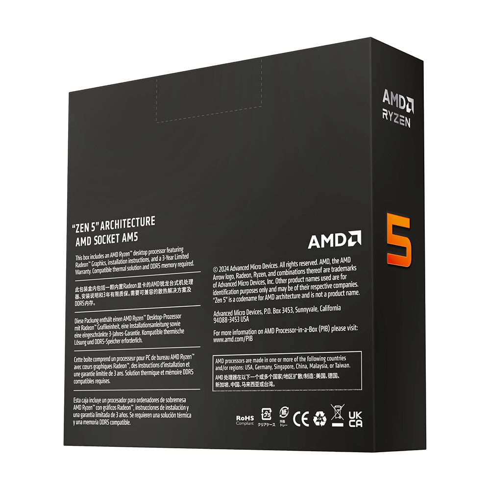 картинка Процессор AMD Ryzen 5 9600X, AM5, 100-100001405WOF от магазина Одежда+