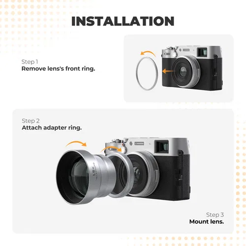 картинка Телеобъектив Freewell 1.5x для серии FUJIFILM X100 (серебристый) от магазина Одежда+