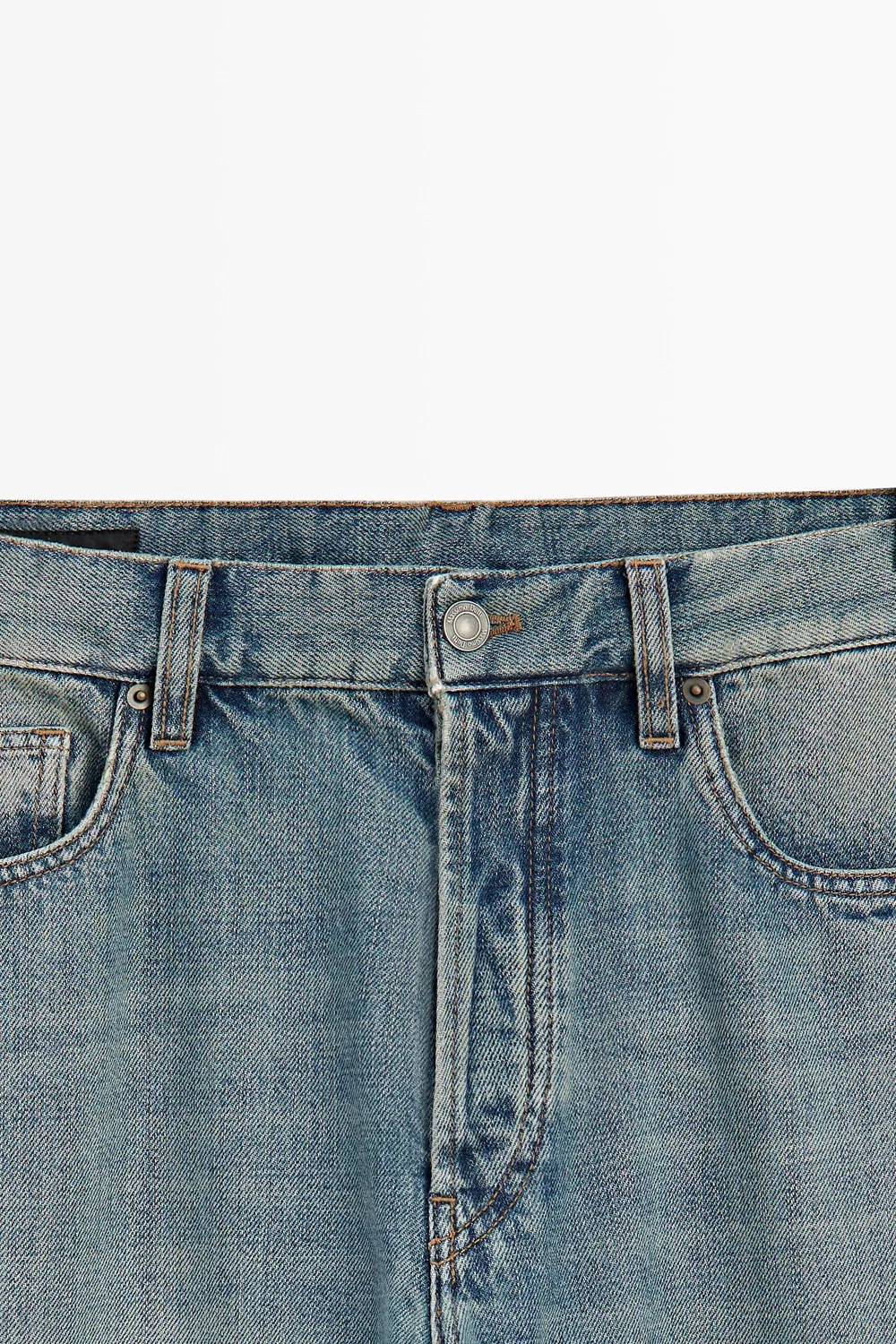 картинка Джинсы Massimo Dutti Straight-Leg, светло-голубой от магазина Одежда+