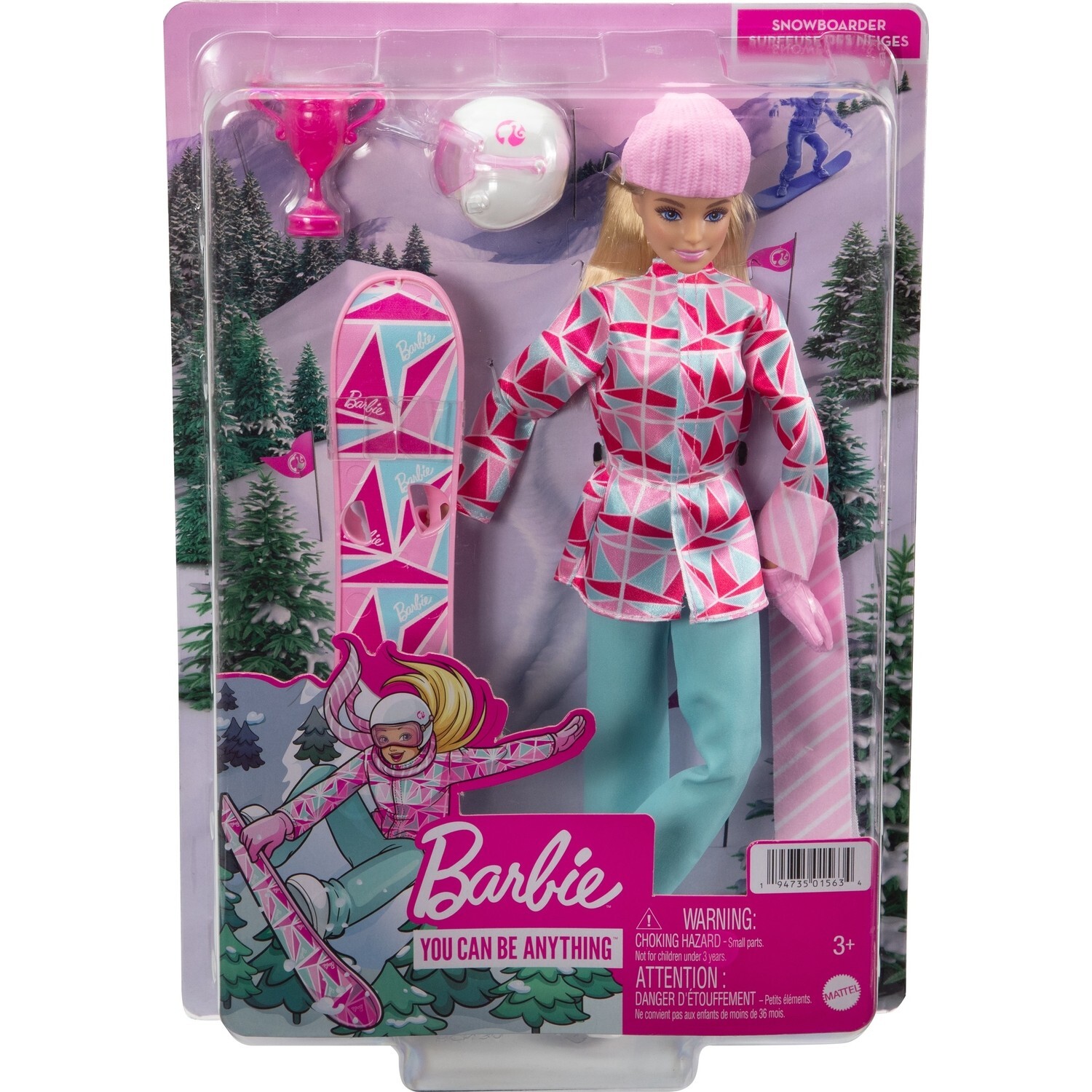 картинка Кукла Barbie сноубордистка HCN32 от магазина Одежда+