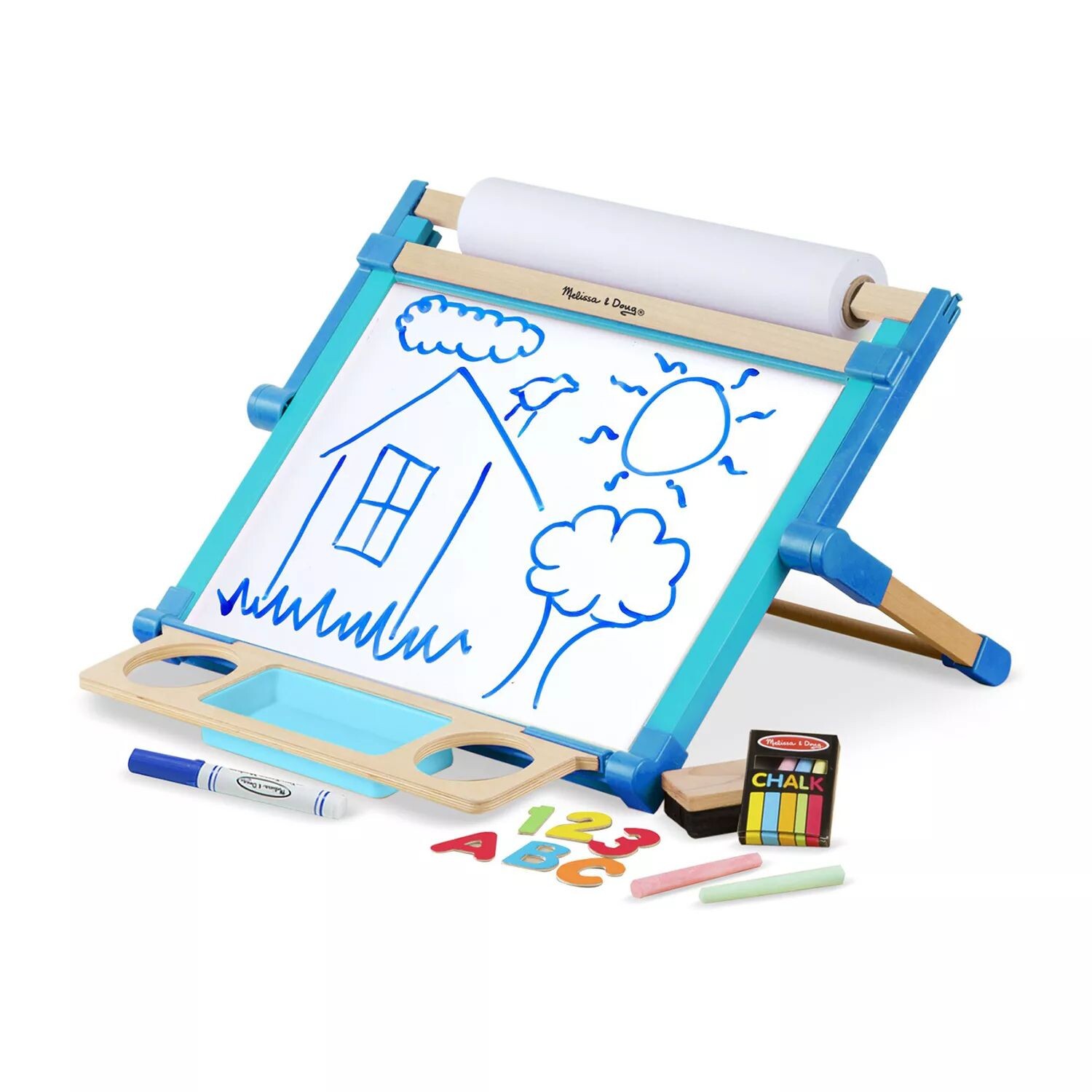 картинка Двусторонний магнитный настольный мольберт Melissa & Doug Melissa & Doug от магазина Одежда+