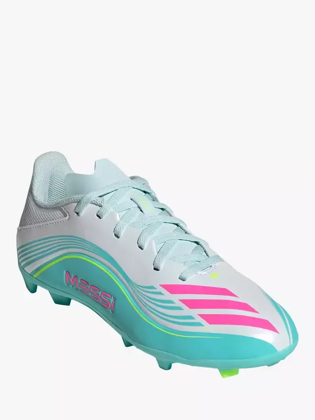 картинка Детские футбольные бутсы F50 Messi League, белые/разноцветные adidas от магазина Одежда+