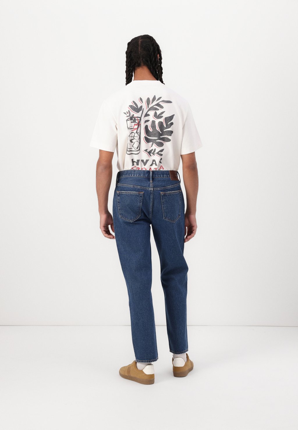 картинка Джинсы прямого кроя Abercrombie & Fitch Loose fit, темно-синий деним от магазина Одежда+