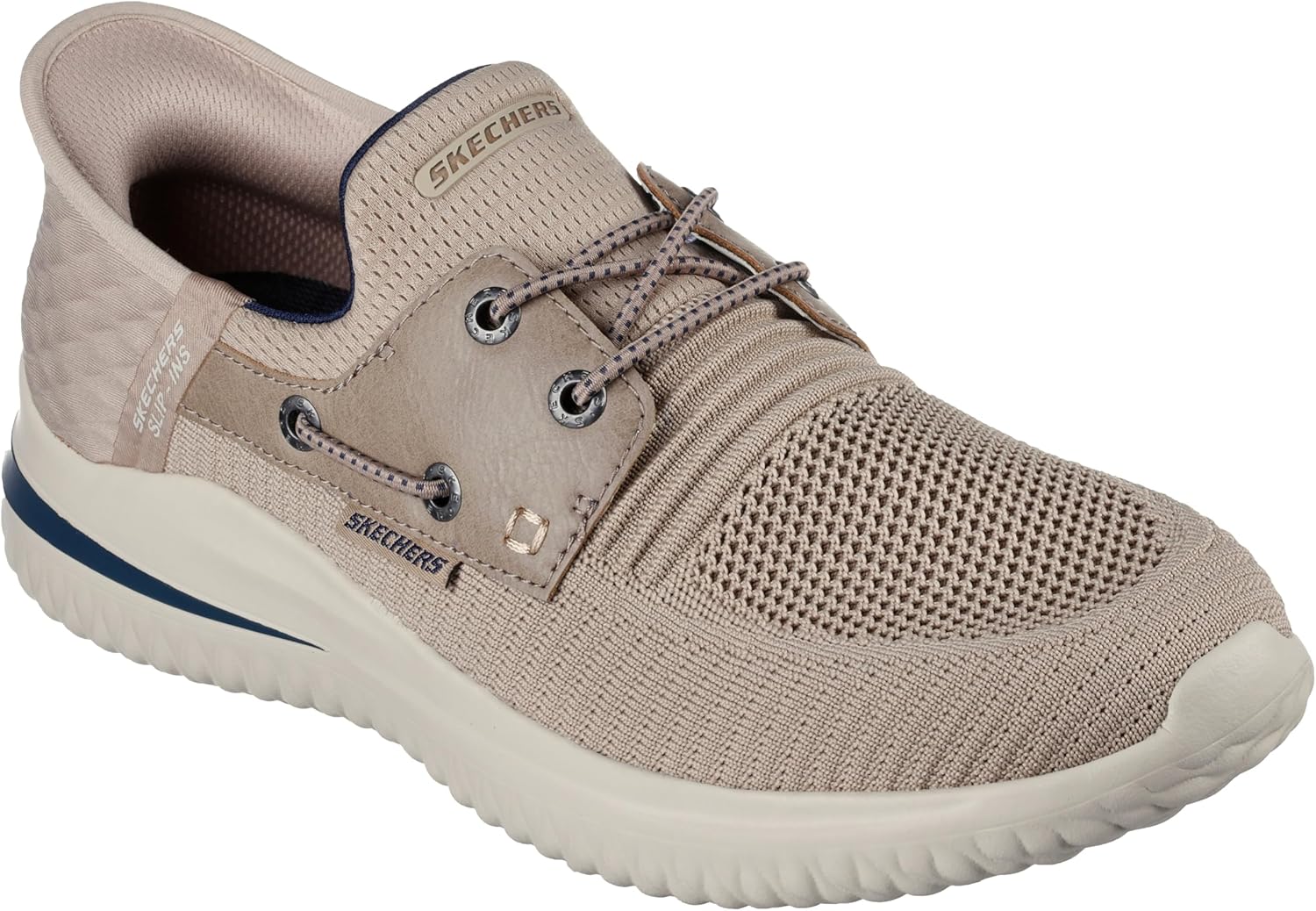 картинка Мужские лоферы Skechers Delson 3.0 - Roth Slip-ins, Taupe от магазина Одежда+