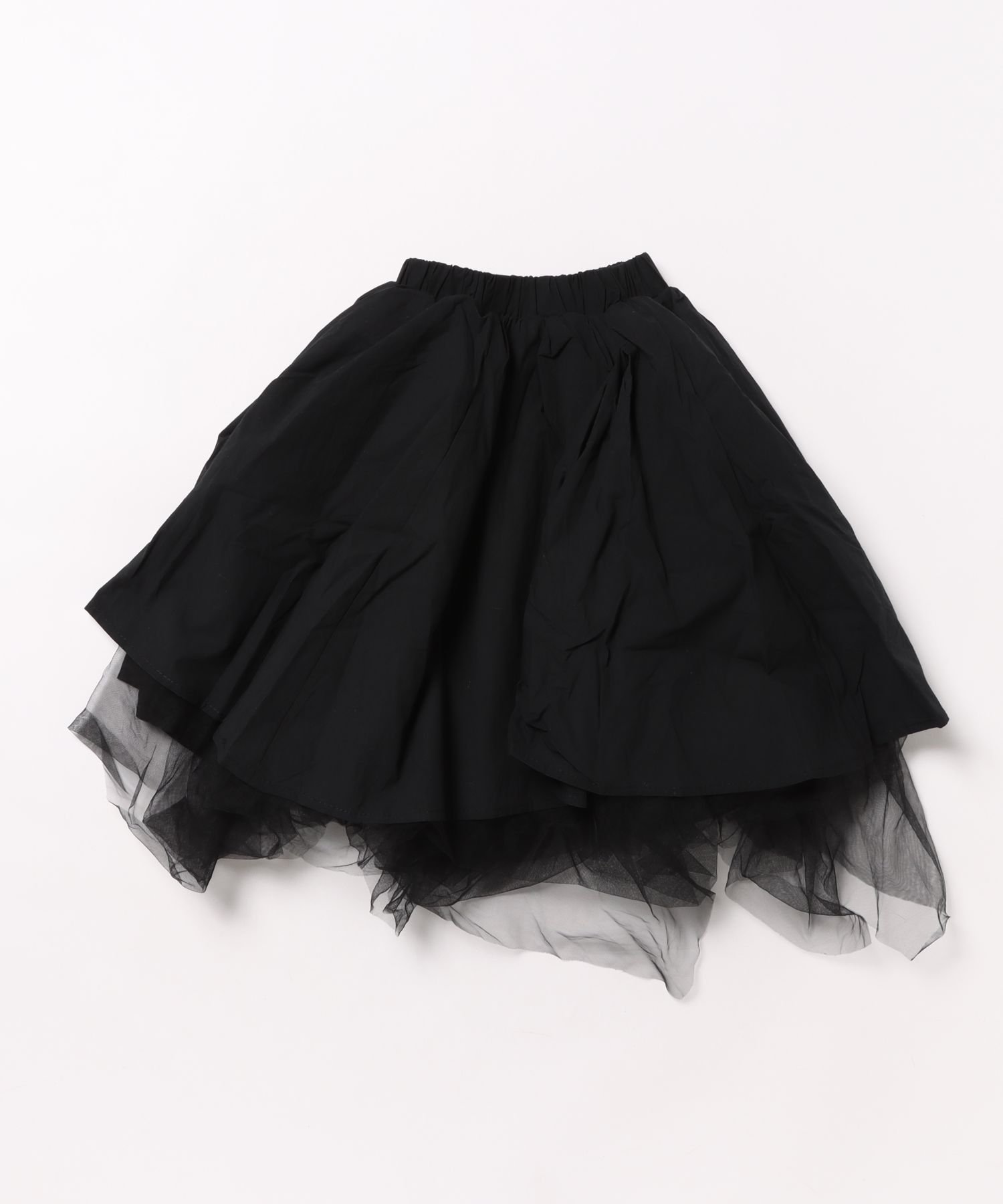 картинка Расклешенная юбка из тюля Aimoha Kids, black от магазина Одежда+