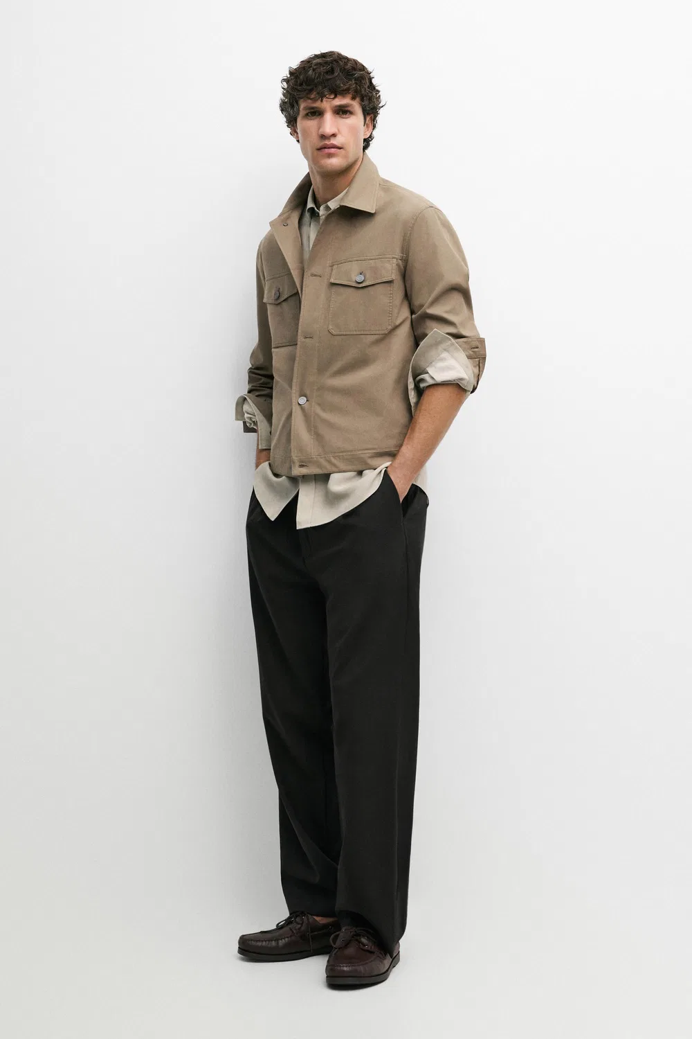 картинка Куртка Massimo Dutti Double Pocket Trucker, охра от магазина Одежда+