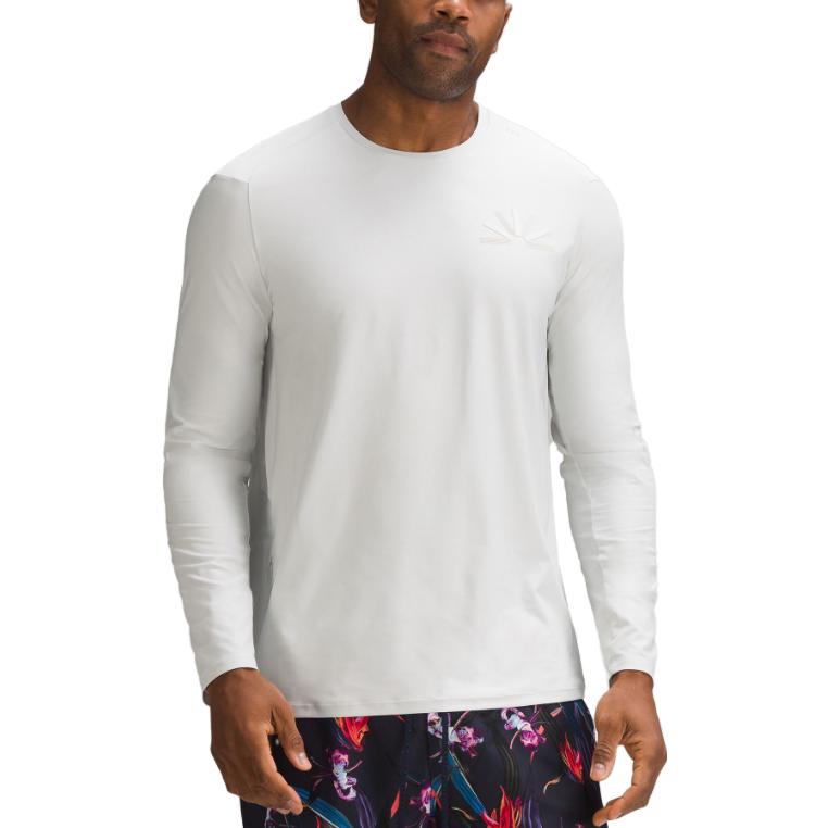картинка Футболка SS23 Waterside Мужская Lululemon, Цвет хаки коричневый/ROVR от магазина Одежда+