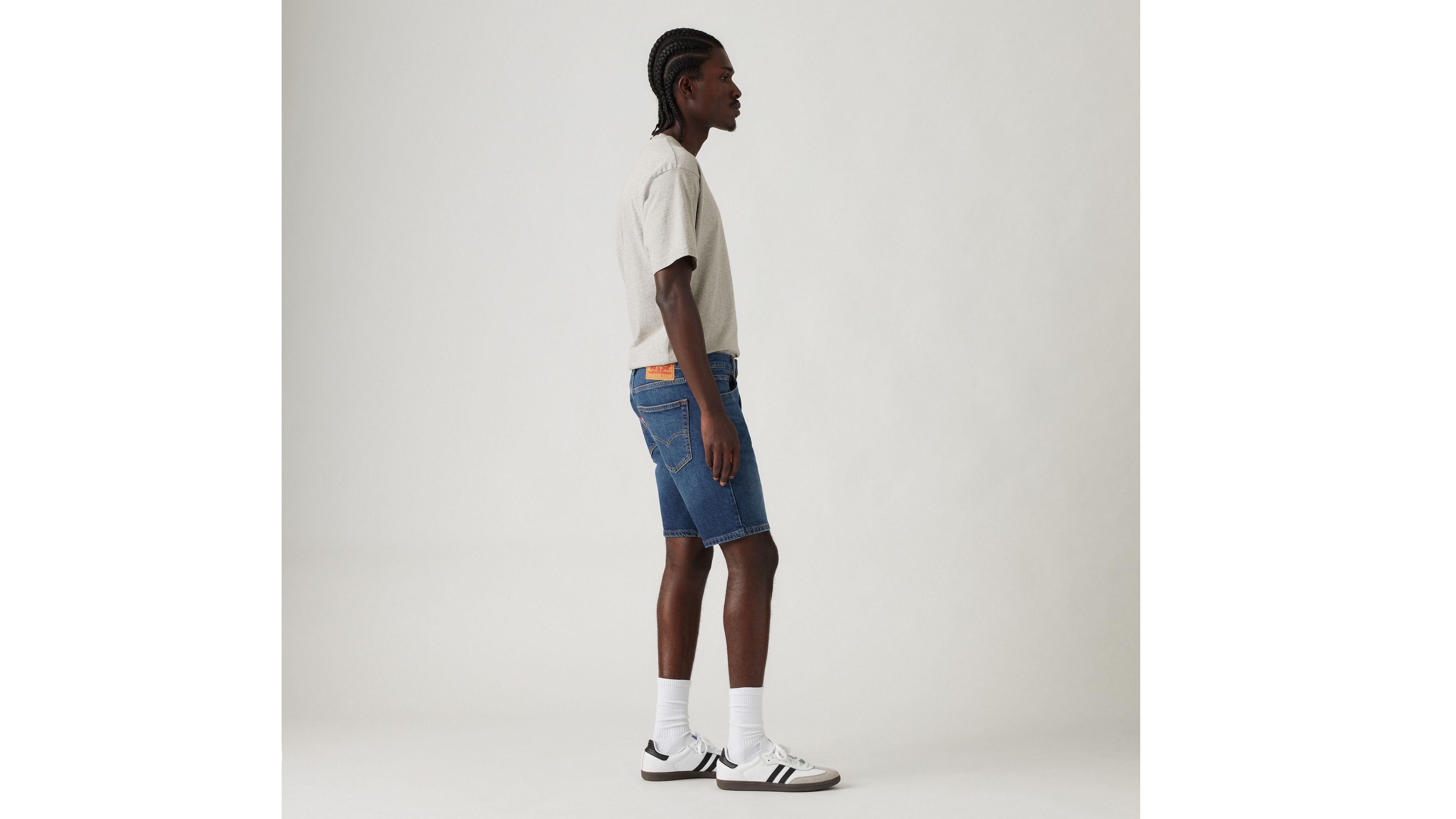 картинка Мужские шорты Levi's 412 Slim Fit, темно-синий от магазина Одежда+