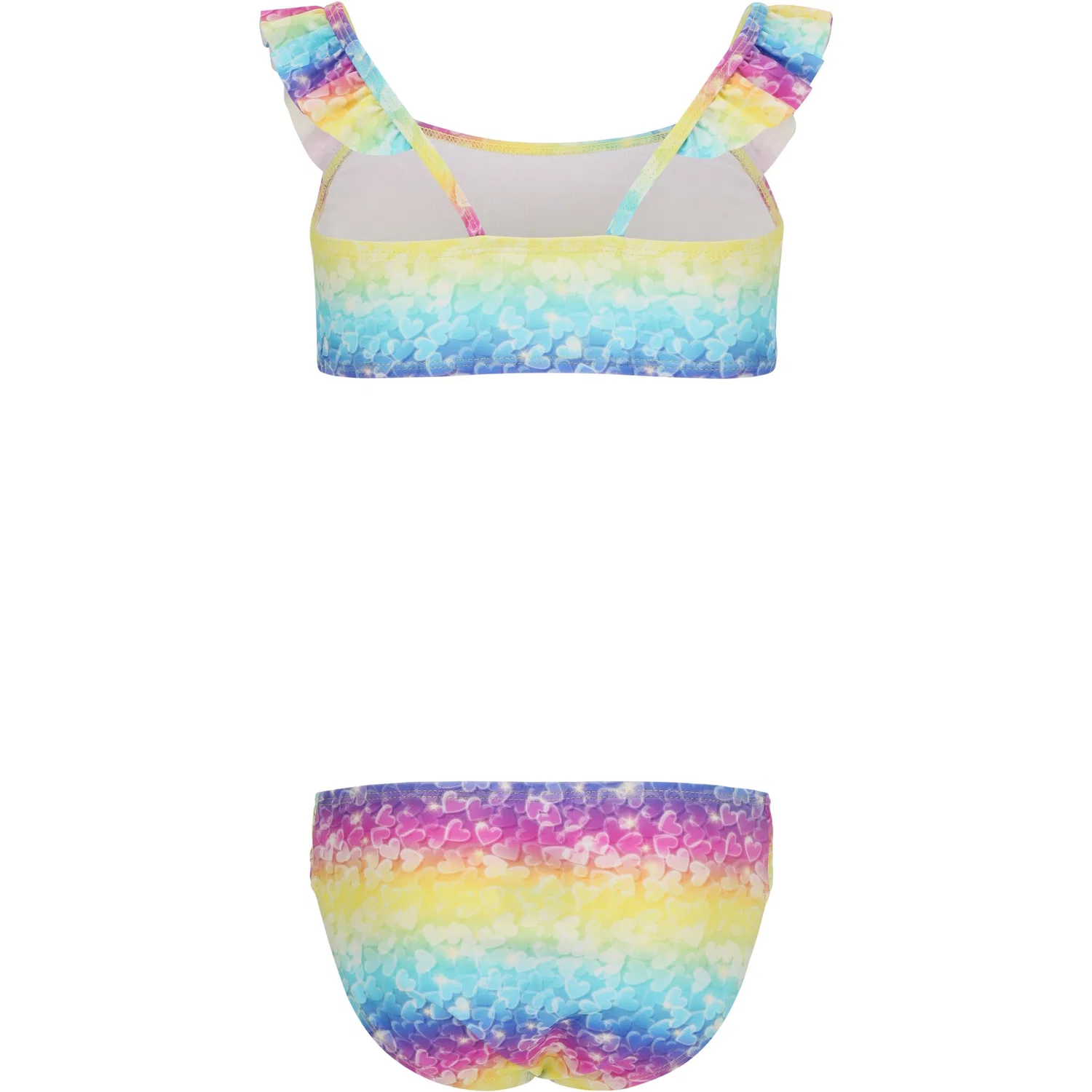 картинка Детское бикини с рюшами Carly ZIGZAG, Pink-Blue от магазина Одежда+