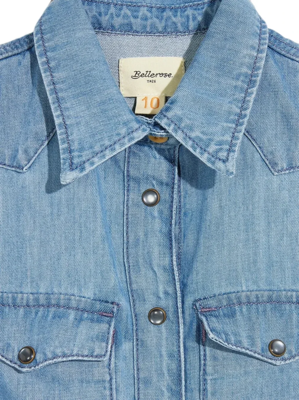 картинка Джинсовая рубашка без рукавов Bellerose Kids, синий от магазина Одежда+
