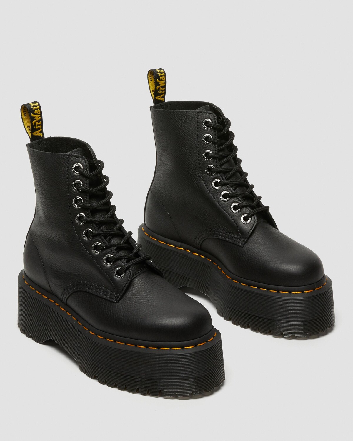 картинка Ботинки Dr. Martens 1460 Max Platform, кожа Pisa, черный от магазина Одежда+