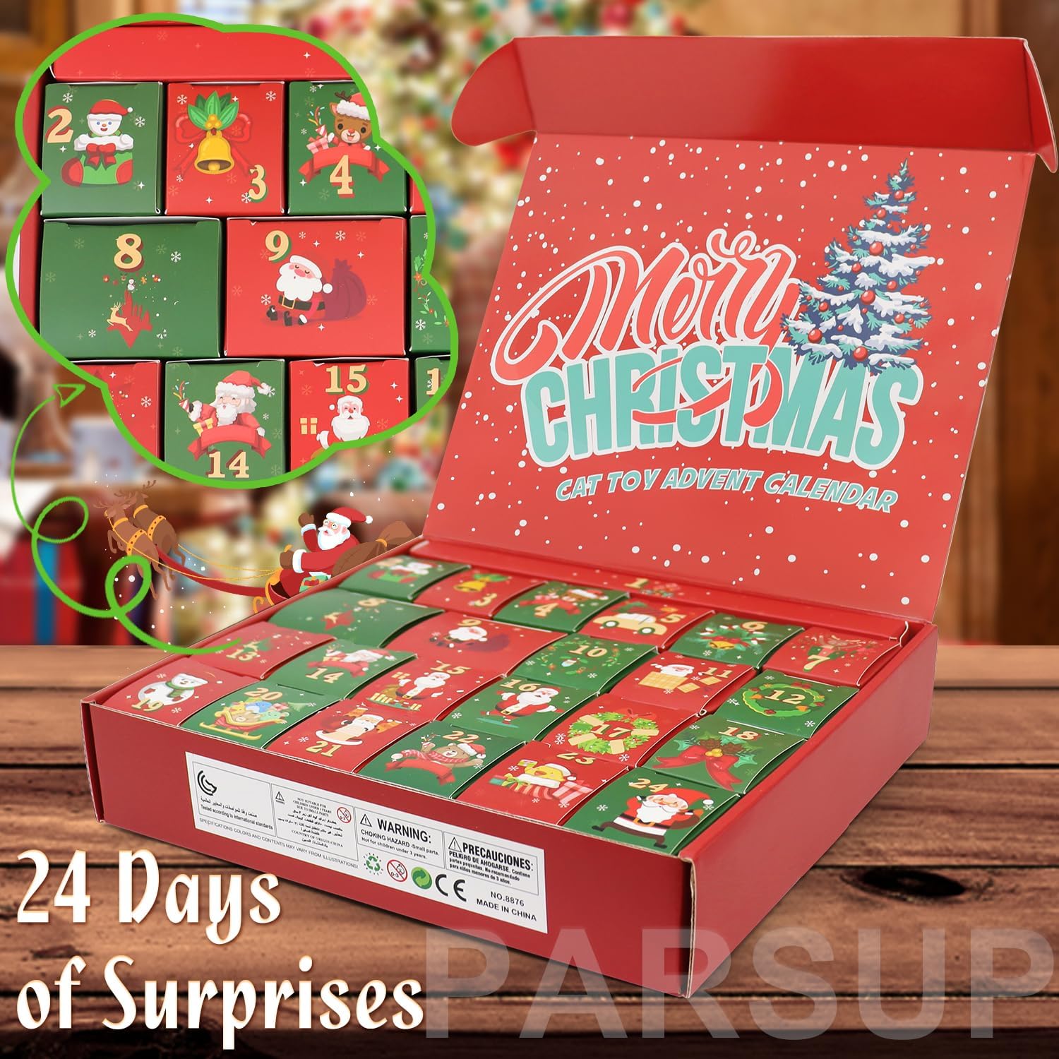 картинка Адвент-календарь Christmas PARSUP Store Cat Toy 2025 от магазина Одежда+