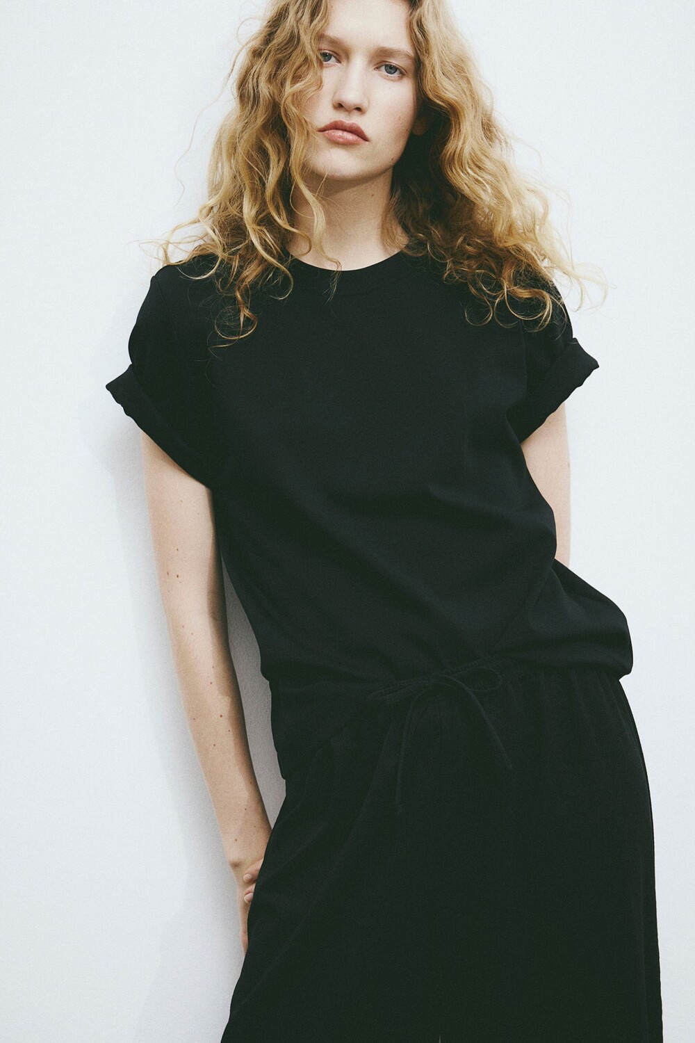 картинка Брюки H&M Wide-leg, черный от магазина Одежда+