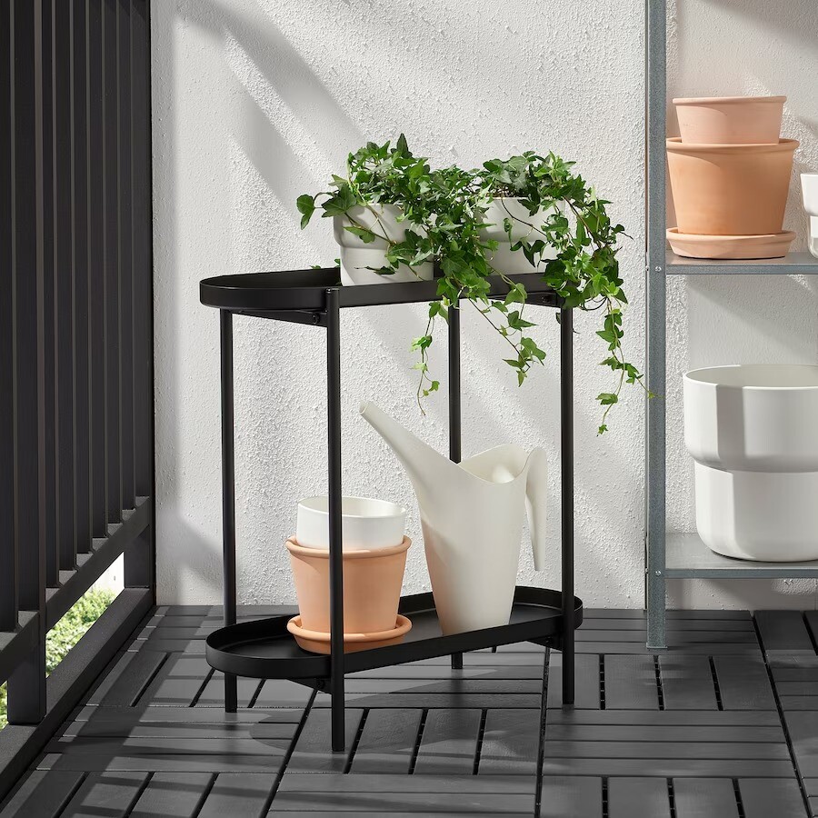 картинка Подставка для растений Ikea Olivblad, 56 см, черный от магазина Одежда+